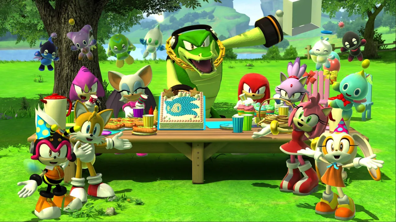 Cena do jogo Sonic X Shadow Generations — título de PS5