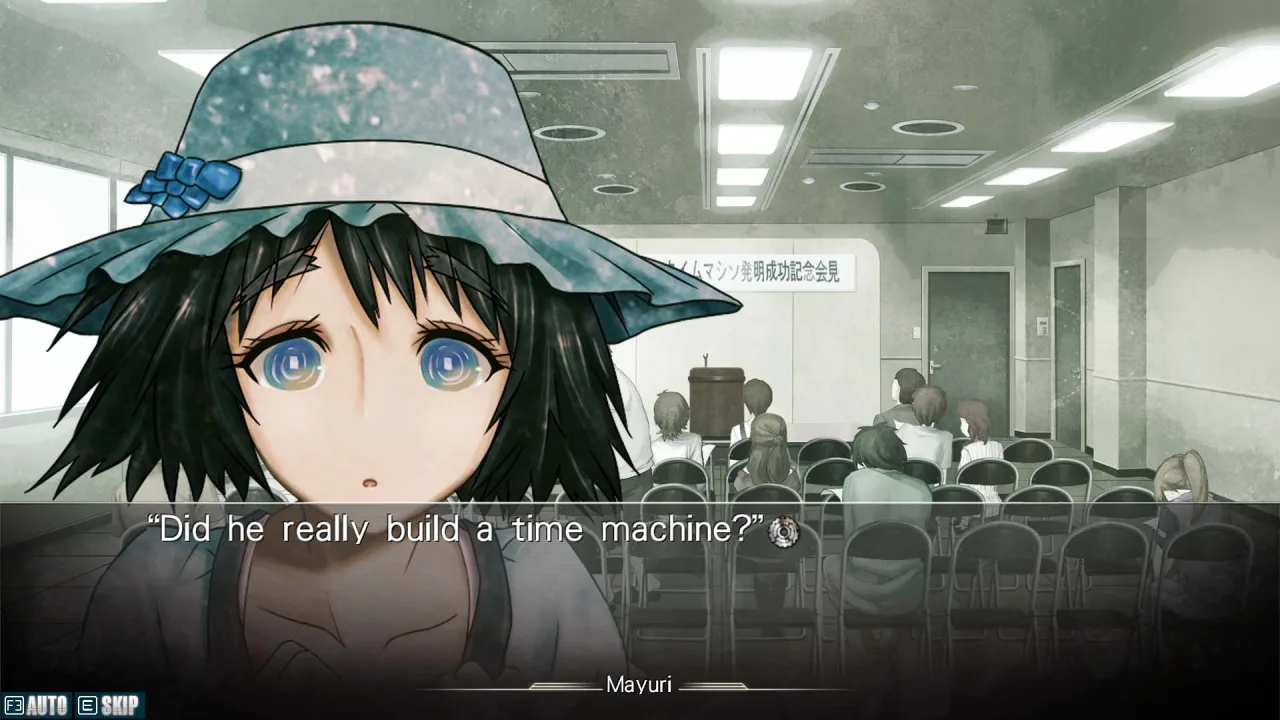 Cena do jogo STEINS;GATE RE:BOOT