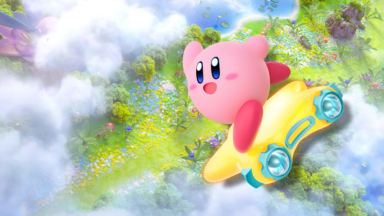 Cena do jogo Kirby Air Riders