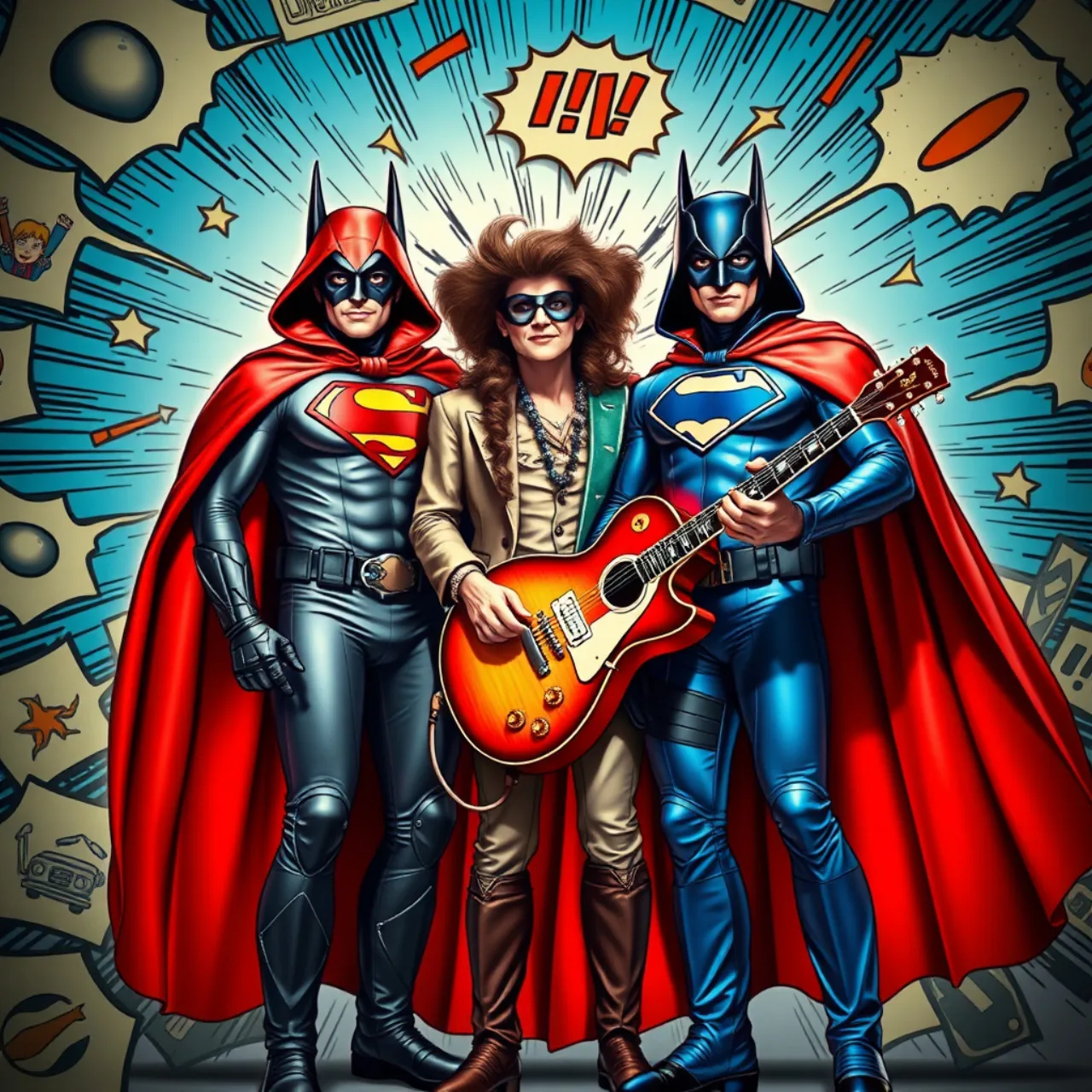 Imagem ilustrativa: Batman, Superman e Weird Al unem forças em "World's Weirdest"
