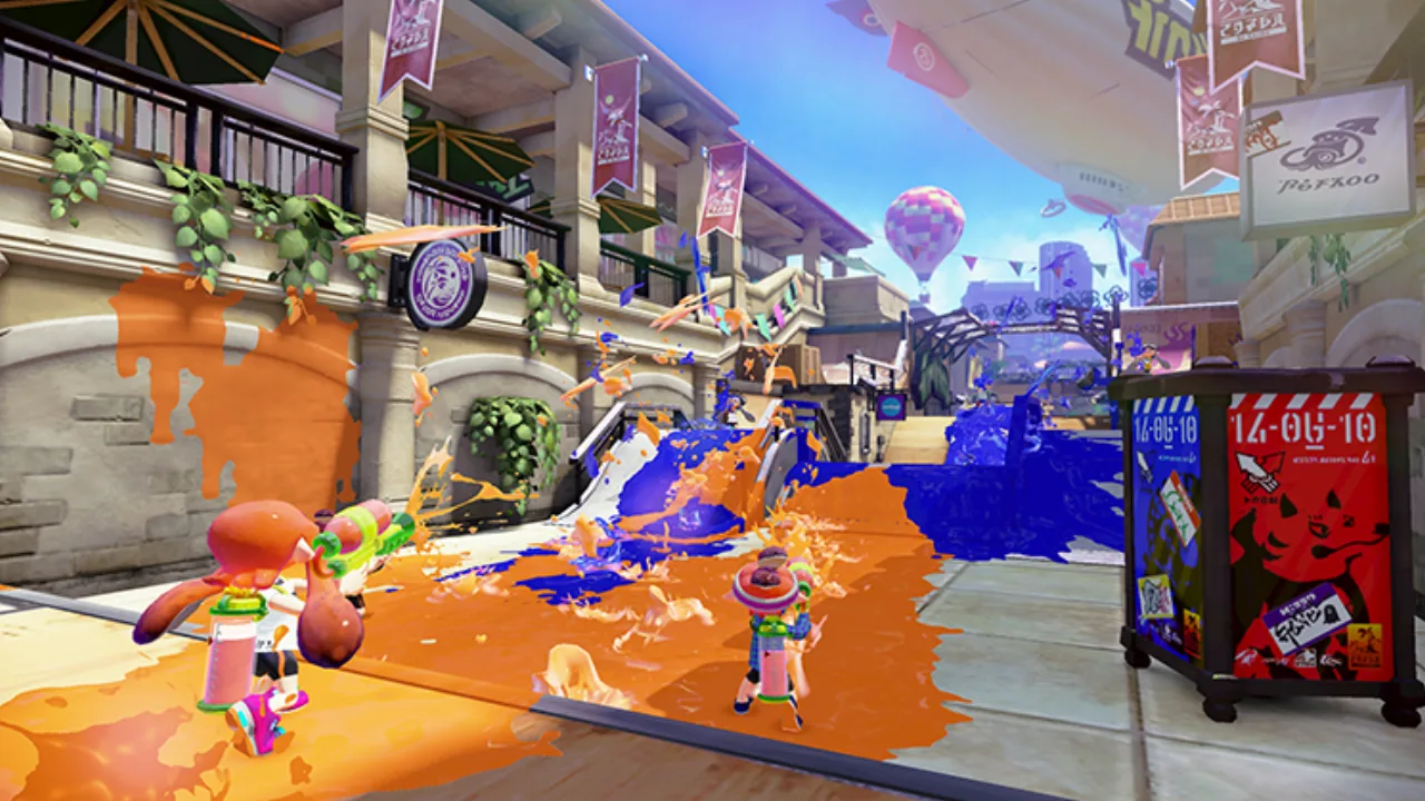 Cena do jogo Splatoon