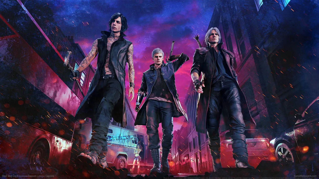 Cena do jogo Devil May Cry 5