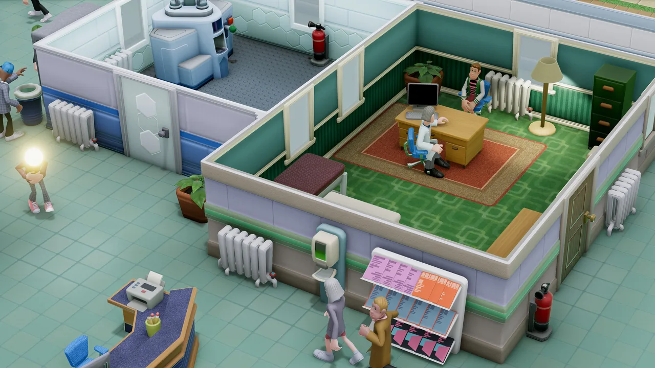 Cena do jogo Two Point Hospital