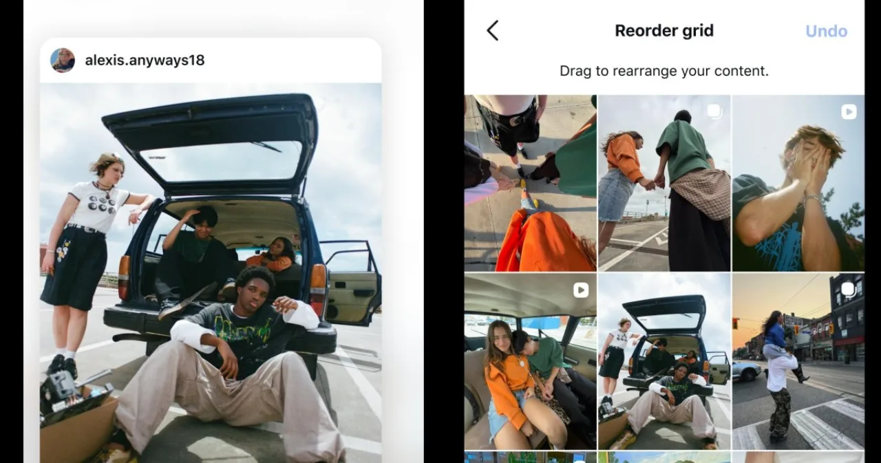 Imagem ilustrativa: Instagram libera reorganização da grade do perfil para todos