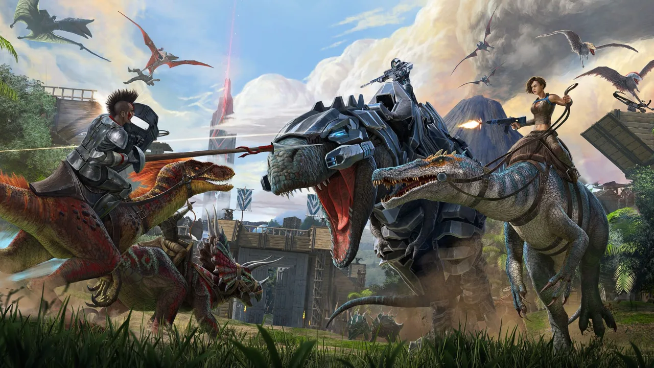 Cena do jogo ARK: Survival Evolved