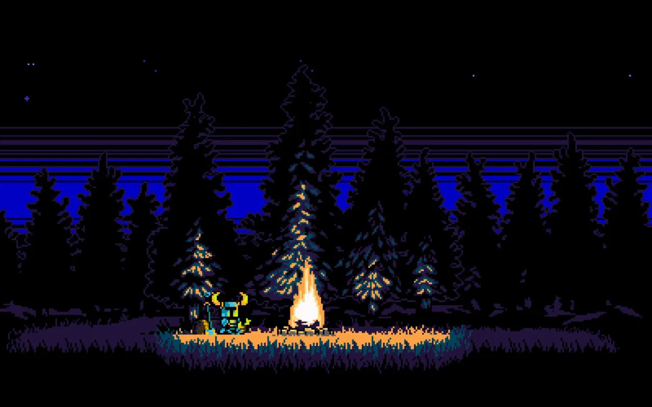 Cena do jogo Shovel Knight