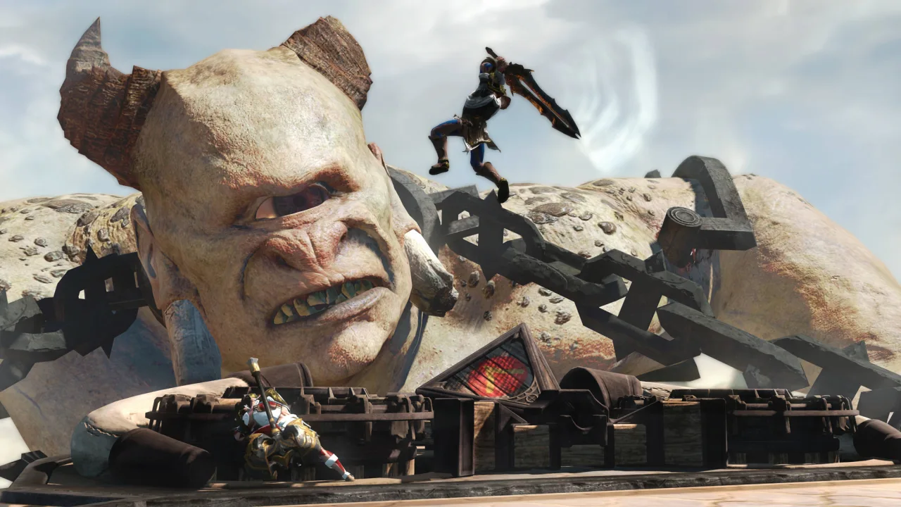 Cena do jogo God of War Laufey