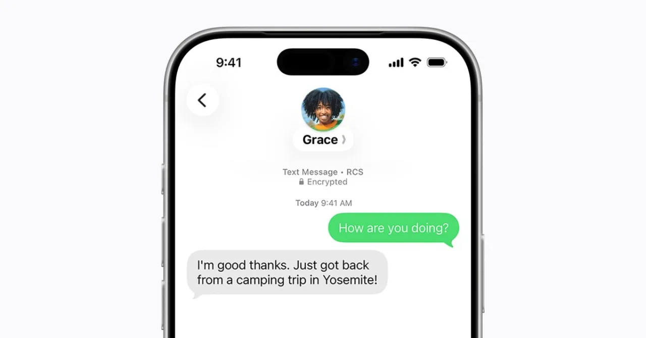 Imagem ilustrativa: iPhone e Android recebem criptografia RCS em nova atualização do iOS