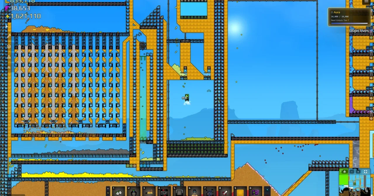 Imagem ilustrativa: Sandustry: por que este factory game pixelado pode mudar sua visão de automação