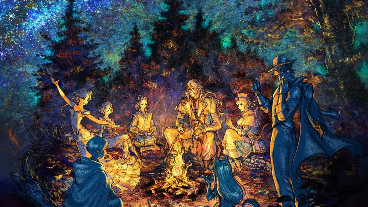 Cena do jogo Octopath Traveler 2 — sequência do RPG
