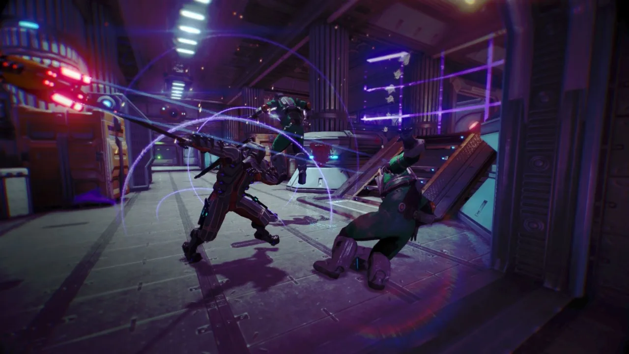 Cena do jogo Warframe