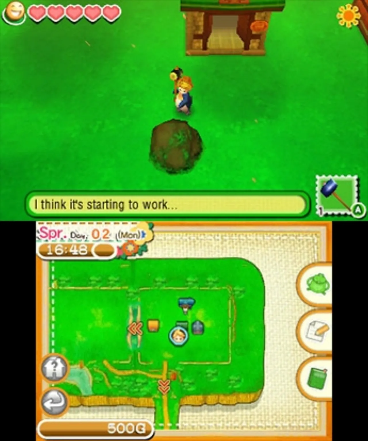 Cena do jogo Story of Seasons