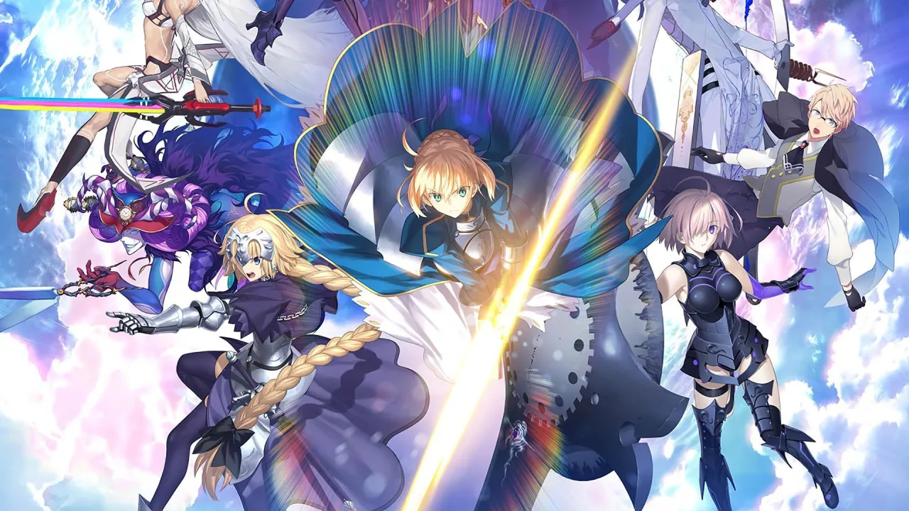Cena do jogo Fate/Grand Order
