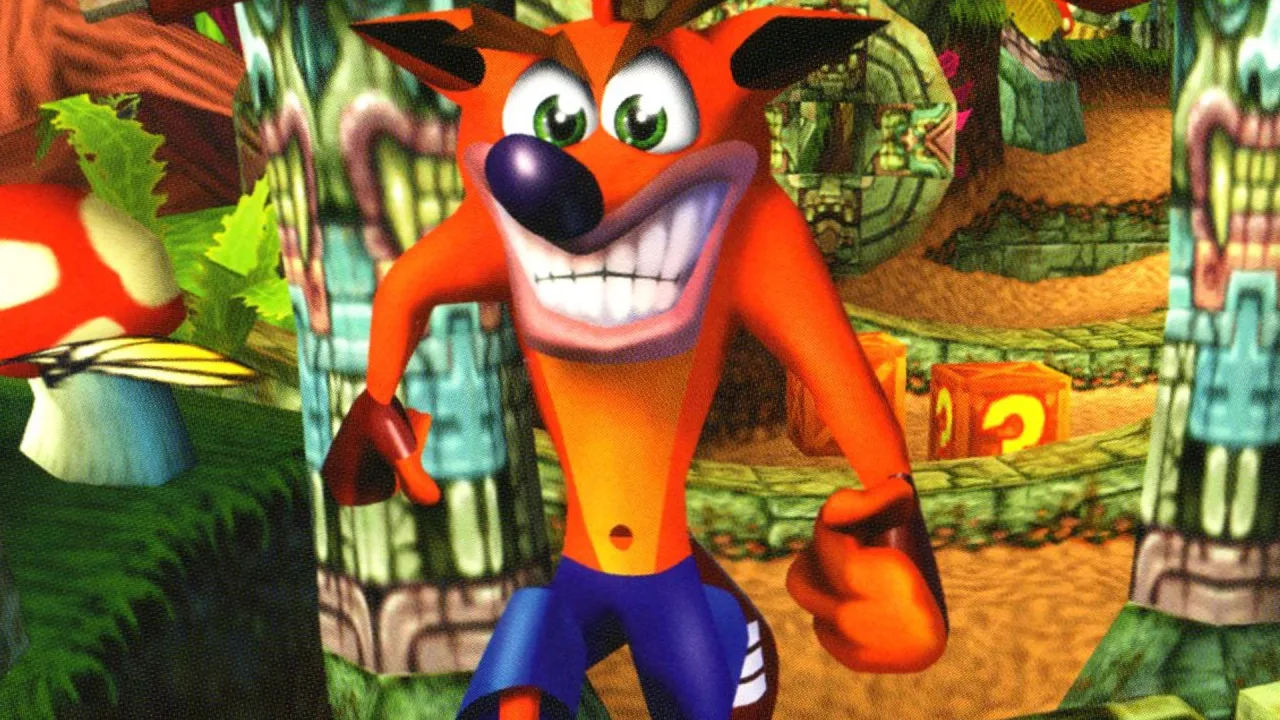 Cena do jogo Crash Bandicoot