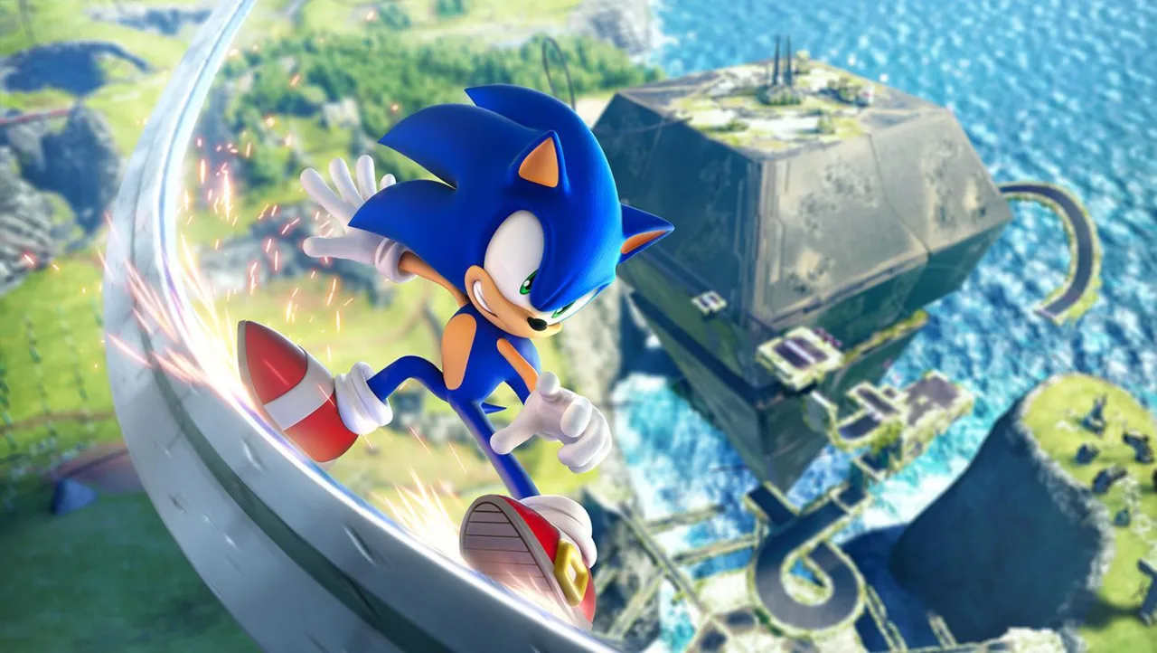 Cena do jogo Sonic Frontiers