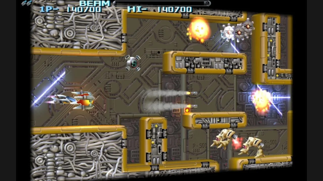 Cena do jogo R-Type Dimensions III