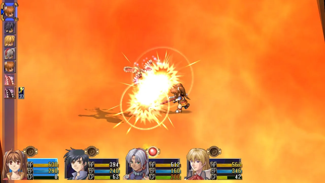 Cena do jogo Trails in the Sky
