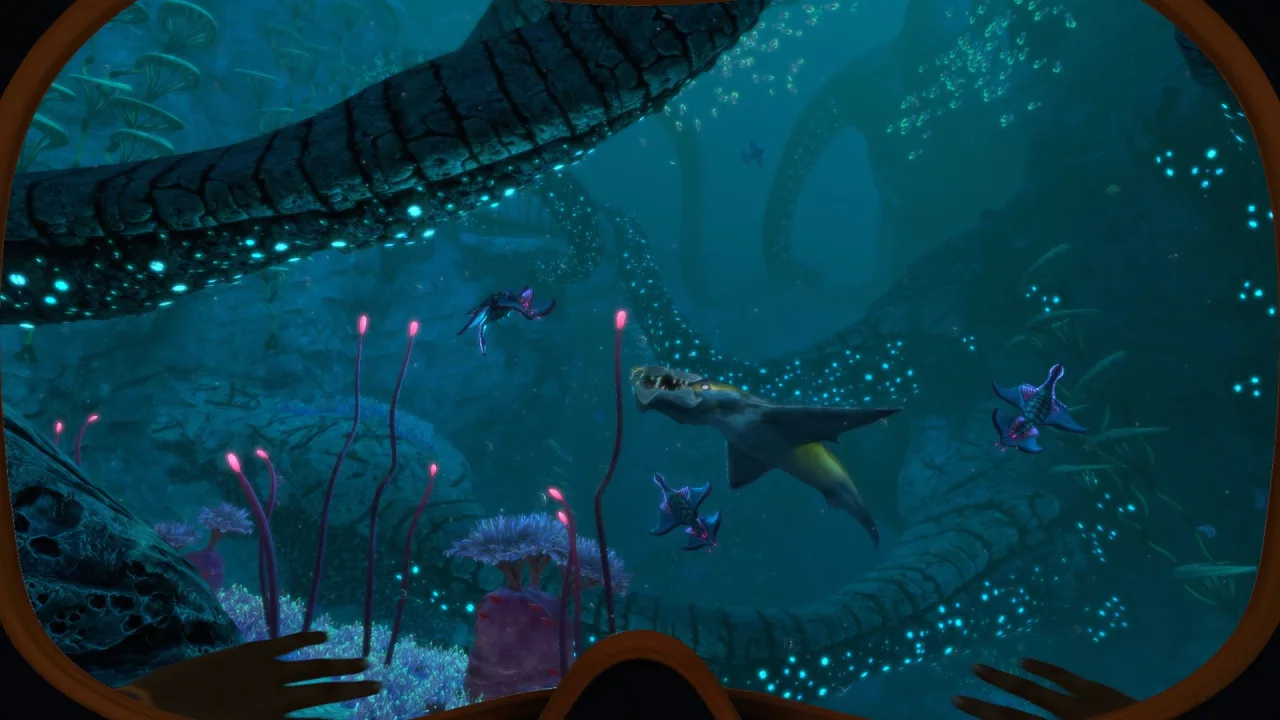 Cena do jogo Subnautica 2