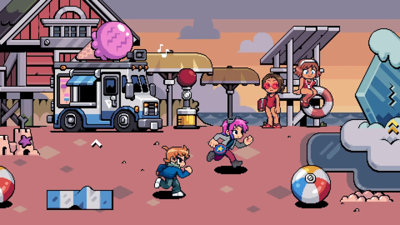 Cena do jogo Scott Pilgrim EX
