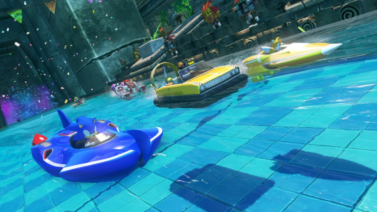 Cena do jogo Sonic Racing: CrossWorlds