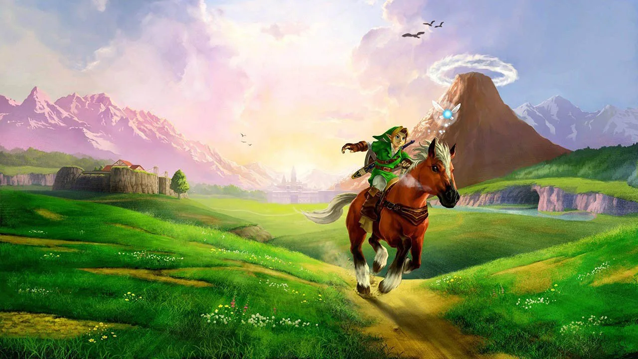 Cena do jogo The Legend of Zelda: Ocarina of Time
