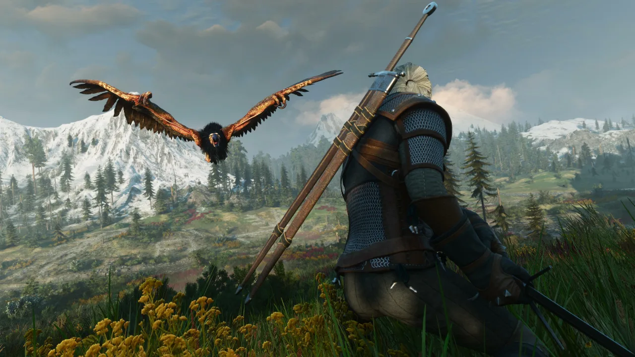 Cena do jogo Witcher 3 Remastered
