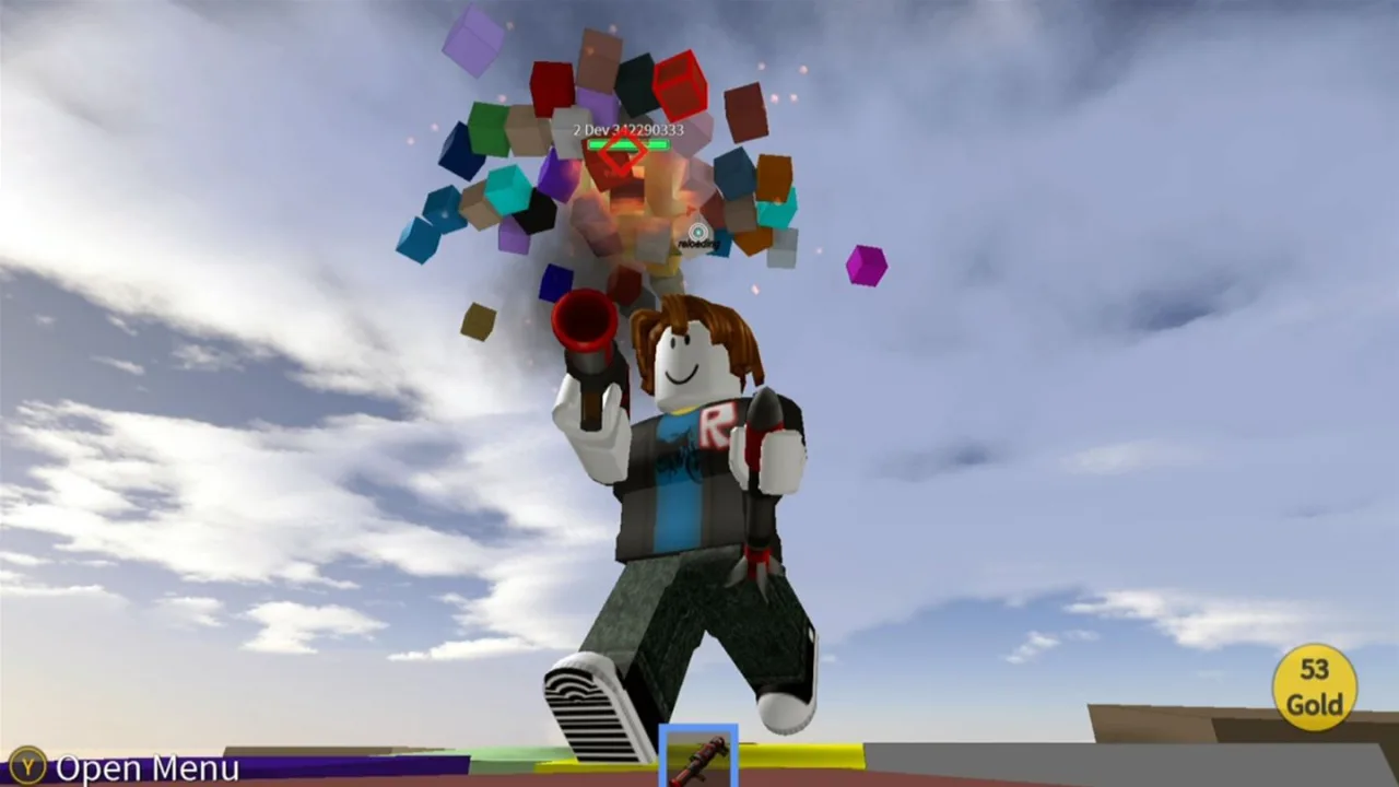 Cena do jogo Roblox
