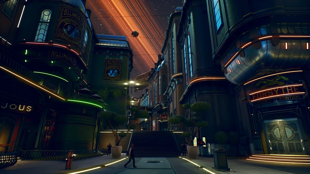 Cena do jogo The Outer Worlds