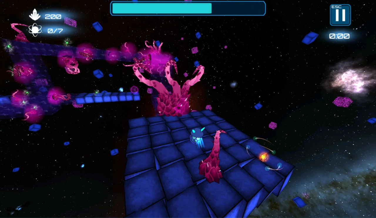 Cena do jogo The Deep‑Blue Sky