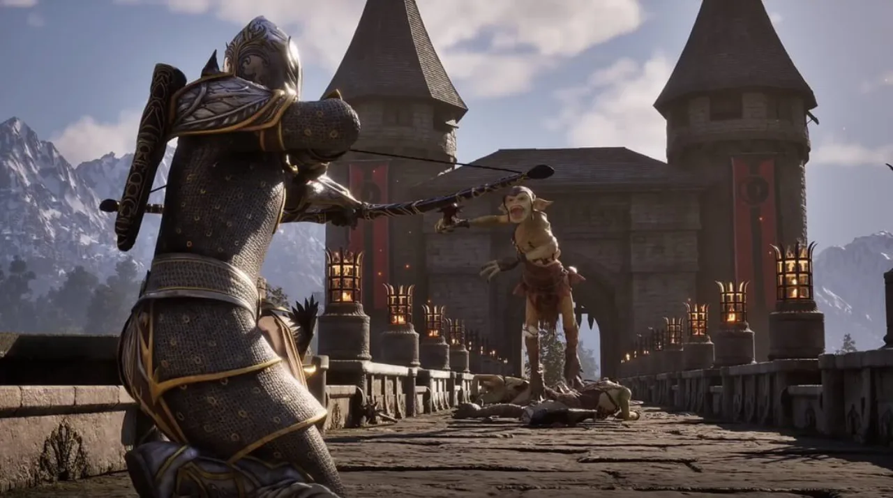 Cena do jogo Oblivion Remastered