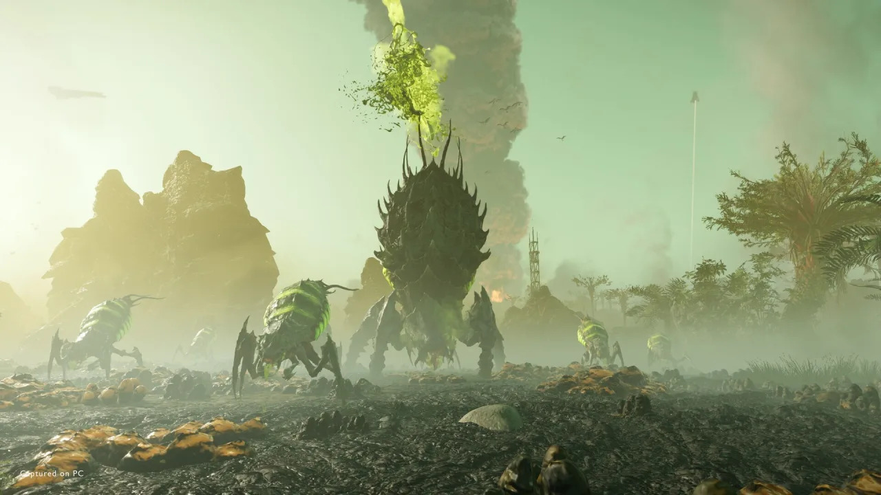 Cena do jogo Helldivers 2
