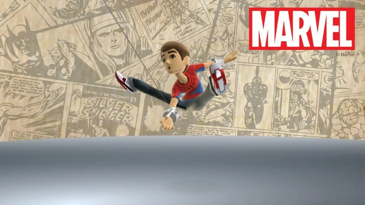 Cena do jogo Marvel