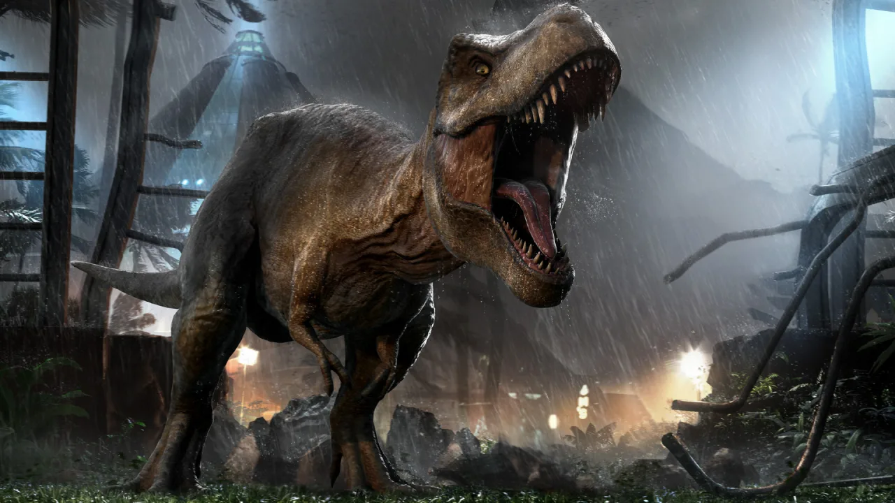 Cena do jogo Jurassic World Evolution 2