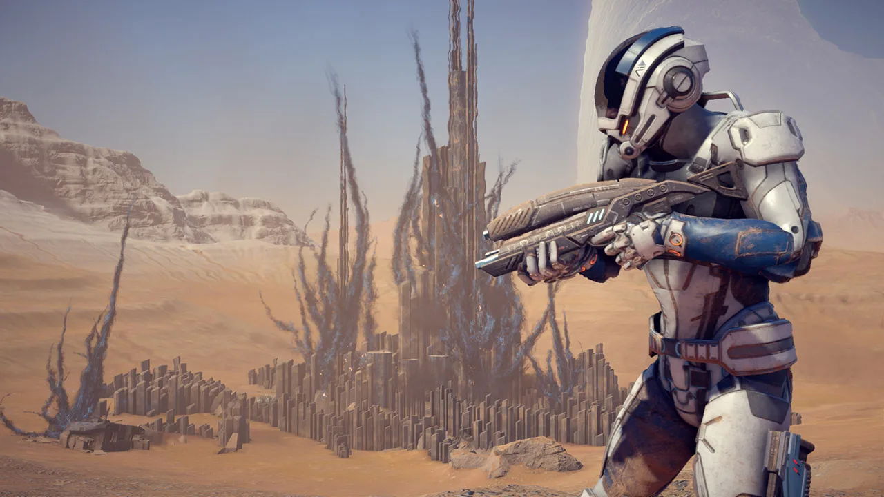 Cena do jogo Mass Effect Universe