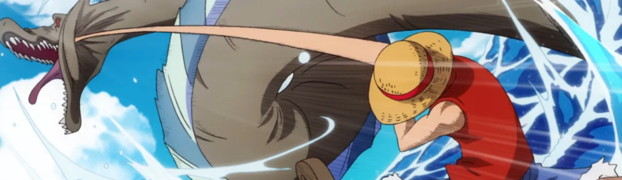 Cena do anime Luffy