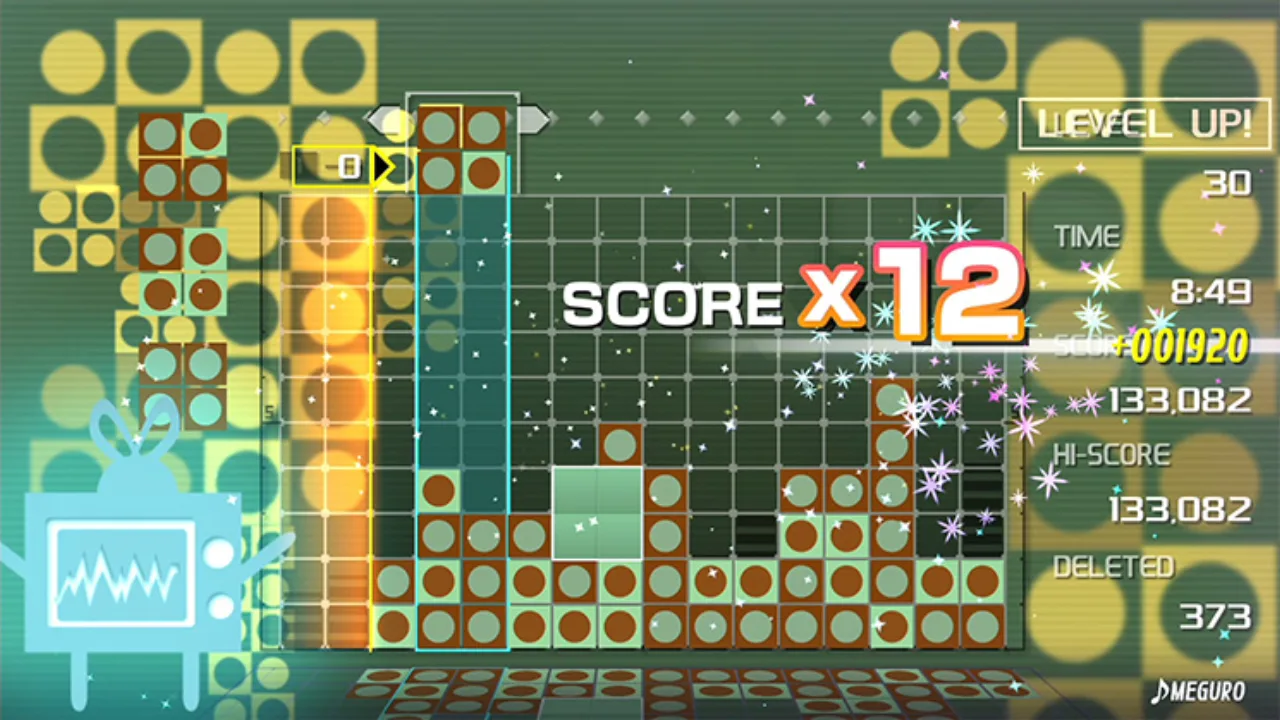 Cena do jogo Lumines Remastered