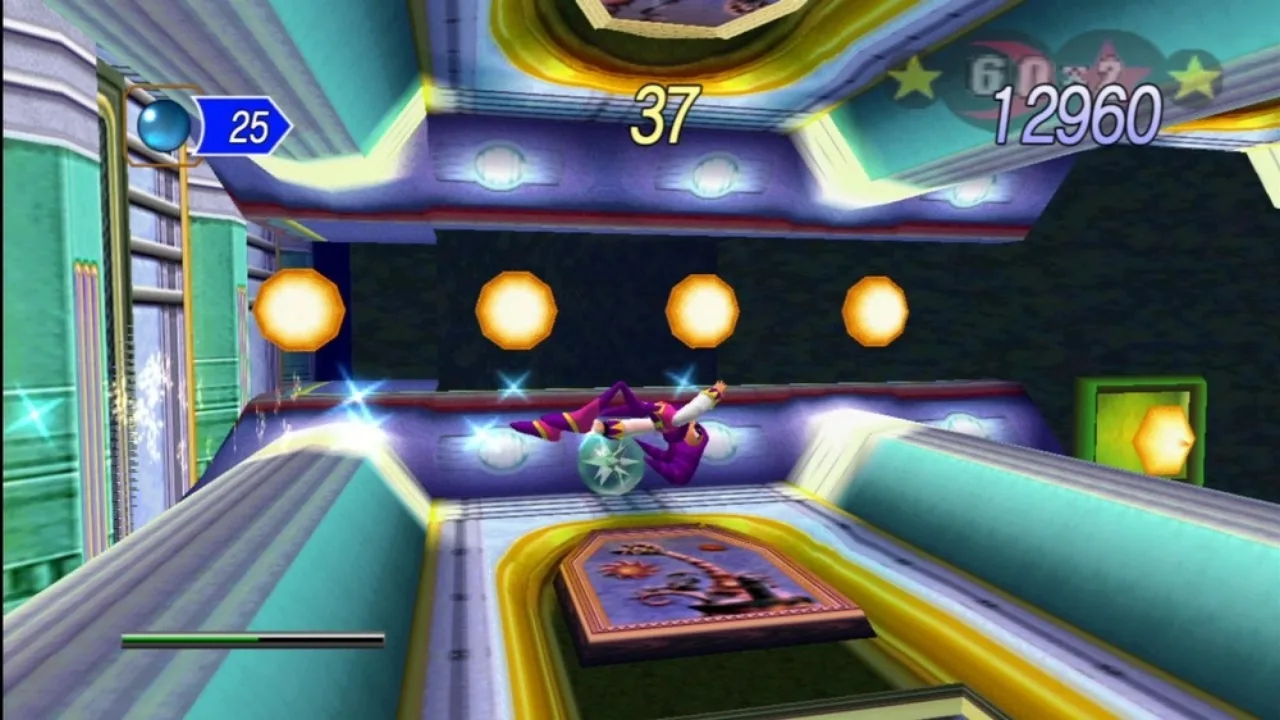 Cena do jogo NiGHTS Into Dreams