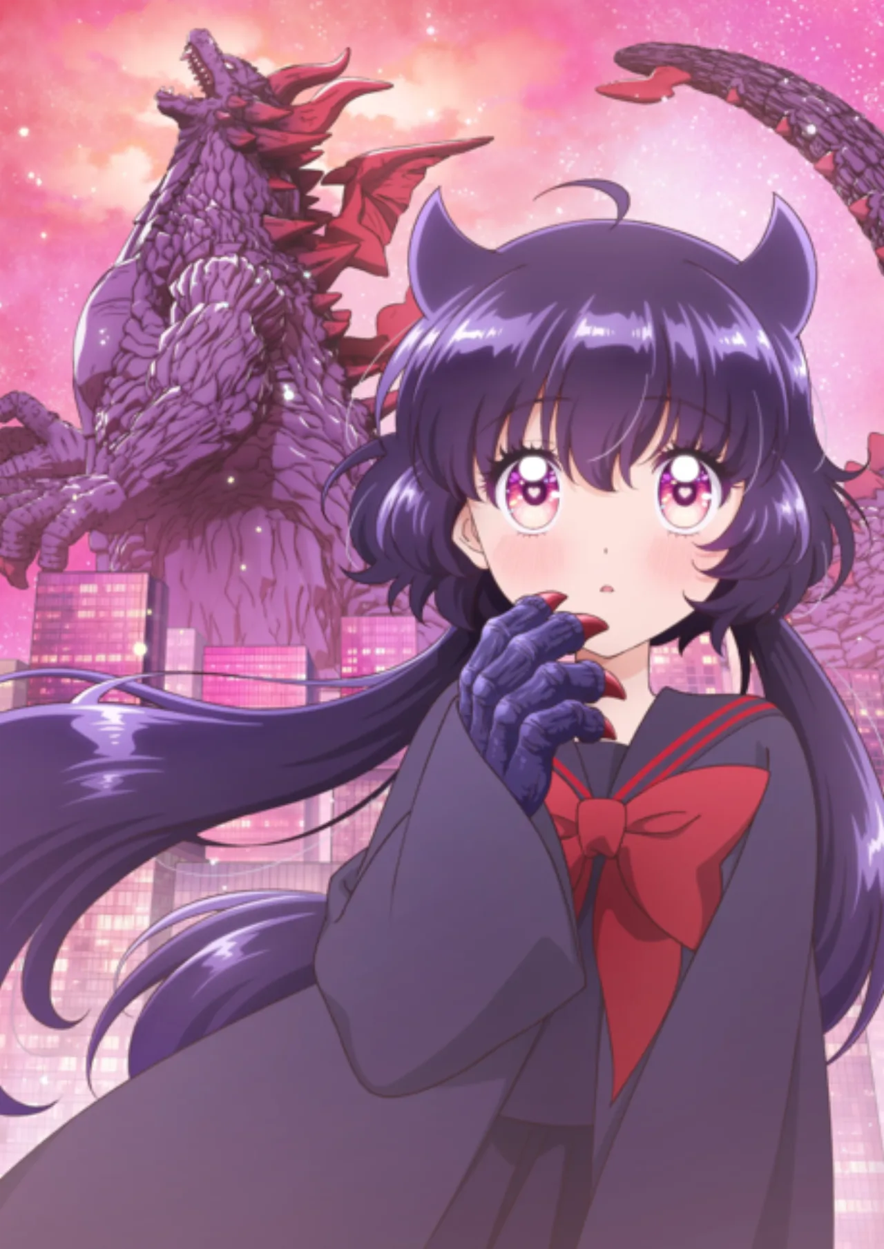 Cena do anime Kaiju Girl Caramelise