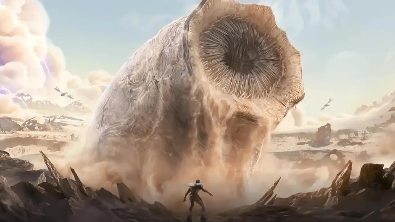 Cena do jogo Dune: Awakening