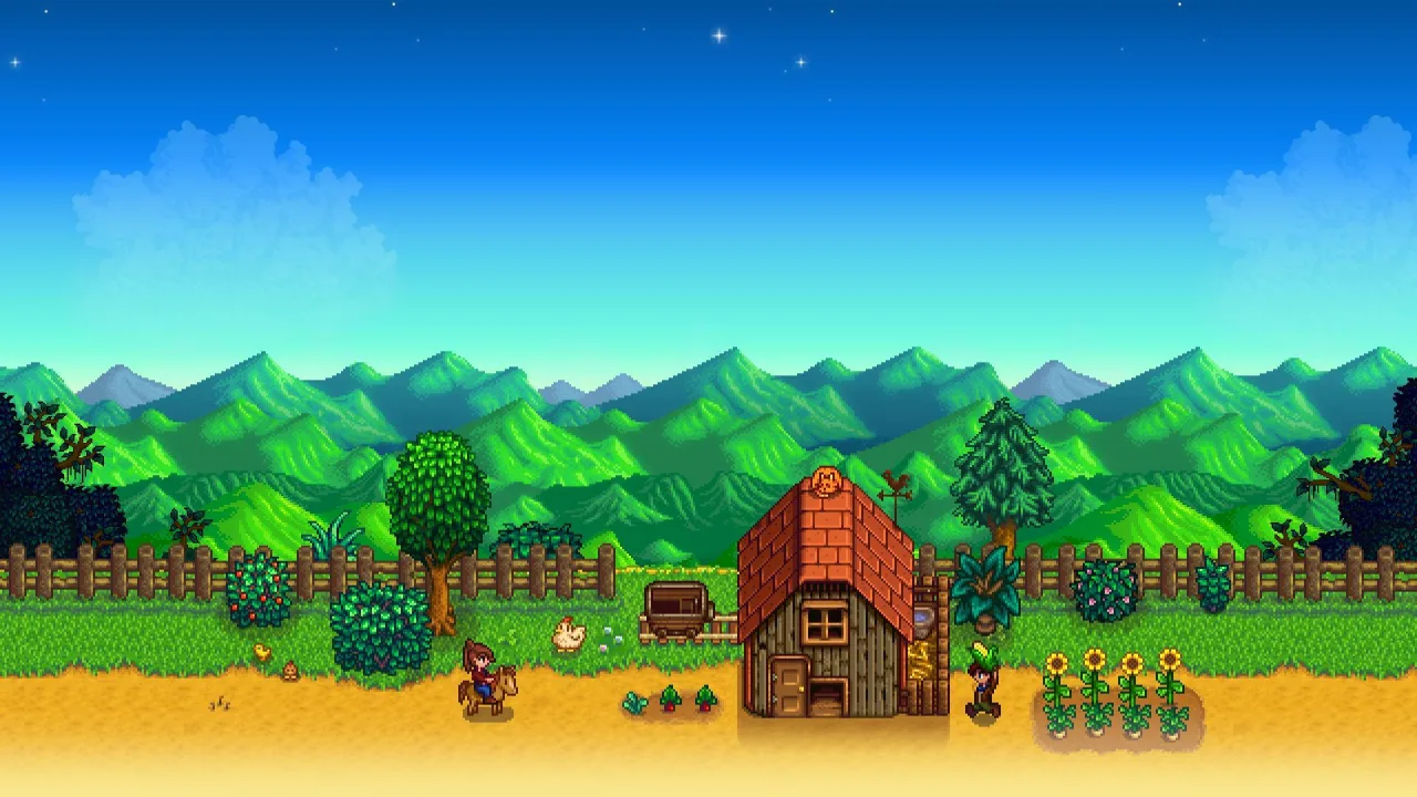 Cena do jogo Stardew Valley