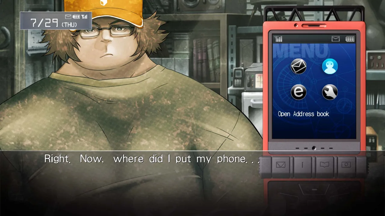 Cena do jogo STEINS;GATE RE:BOOT