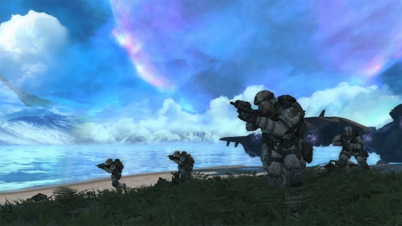 Cena do jogo Halo: Campaign Evolved