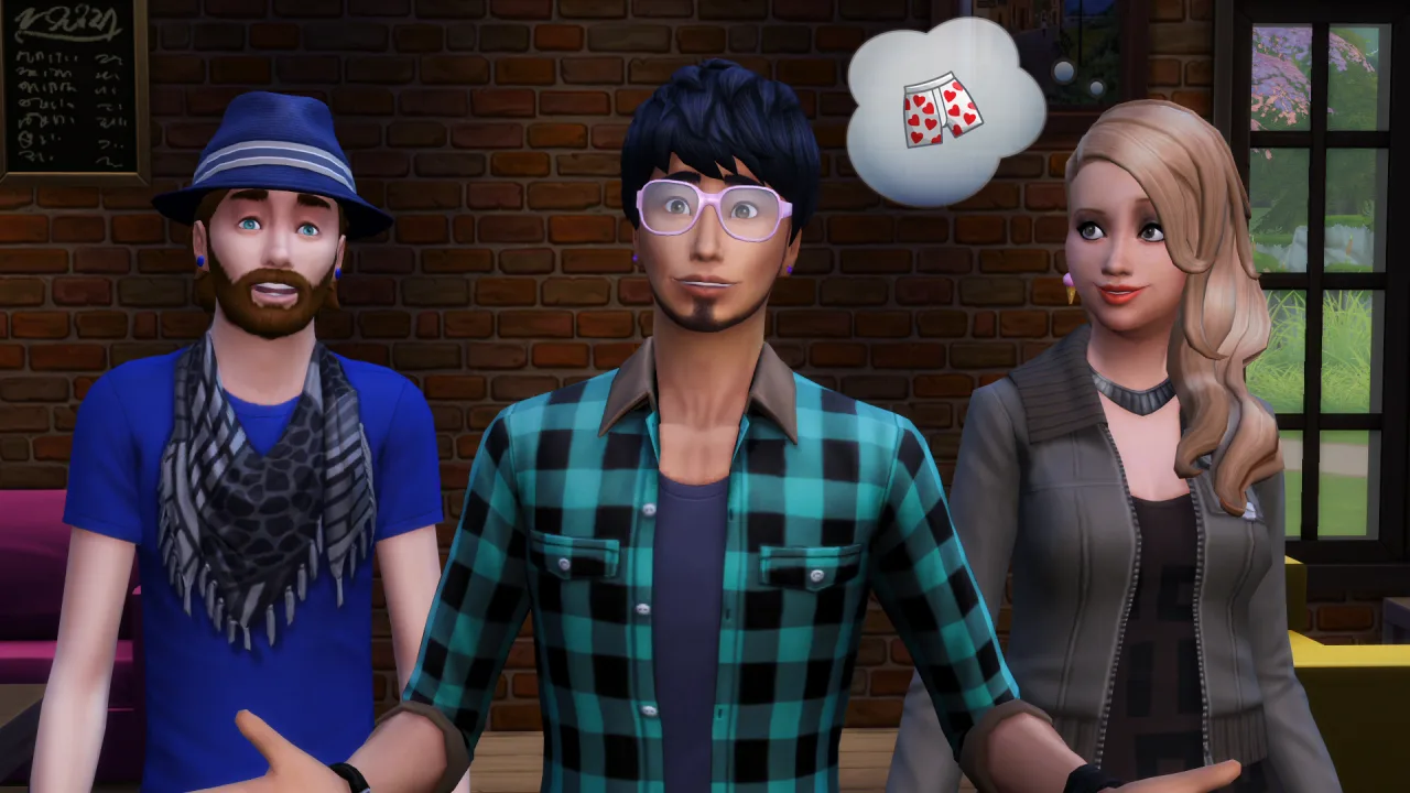 Cena do jogo The Sims 4