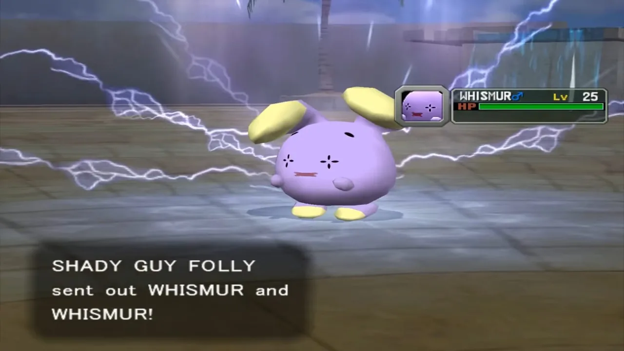Cena do jogo Pokémon