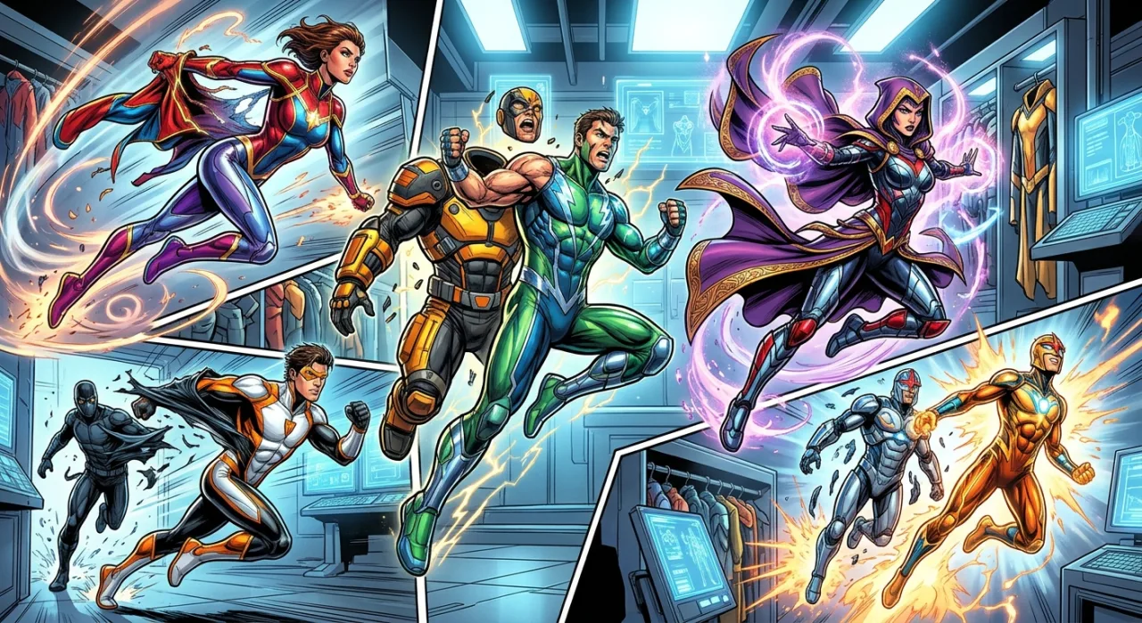 Capa de quadrinhos mostrando Robin (Stephanie Brown), Beast Boy, Tim Drake, Rachel Summers e Betsy Braddock como Butterfly