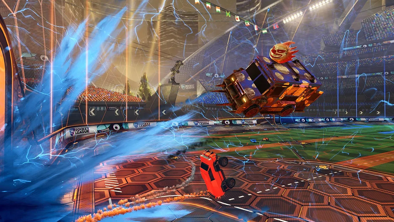 Cena do jogo Rocket League