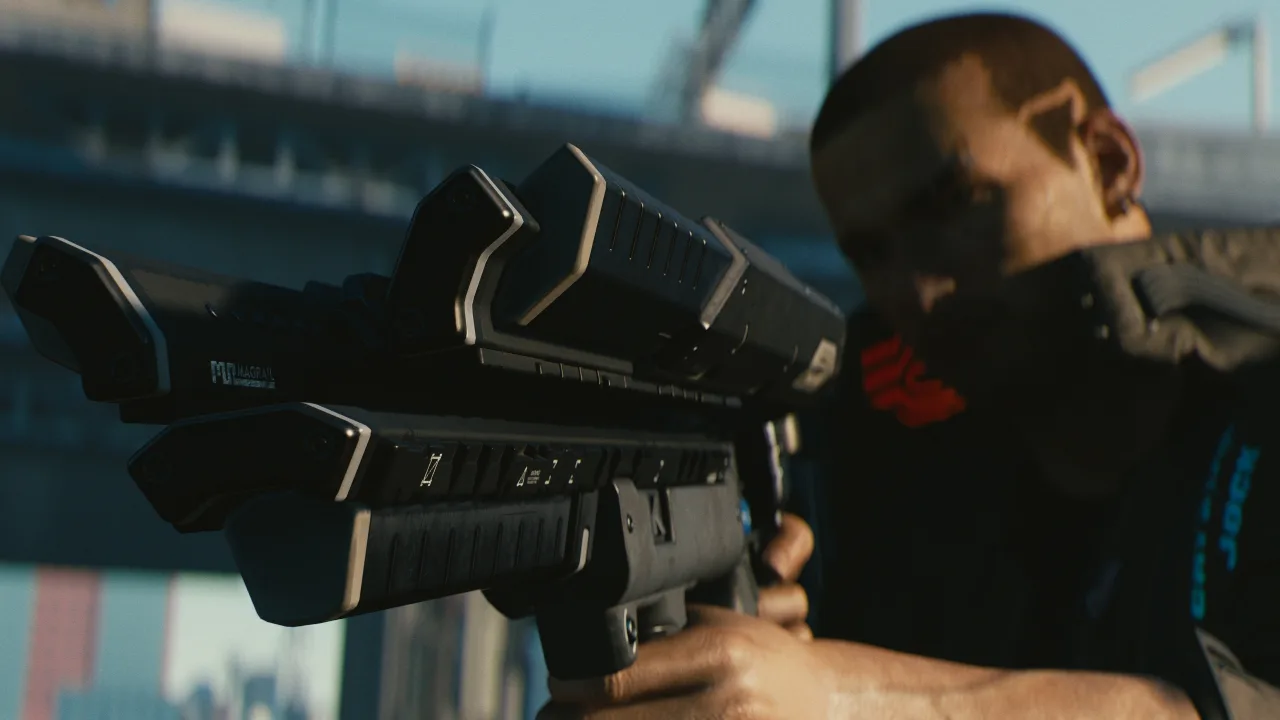Cena do jogo Cyberpunk 2077