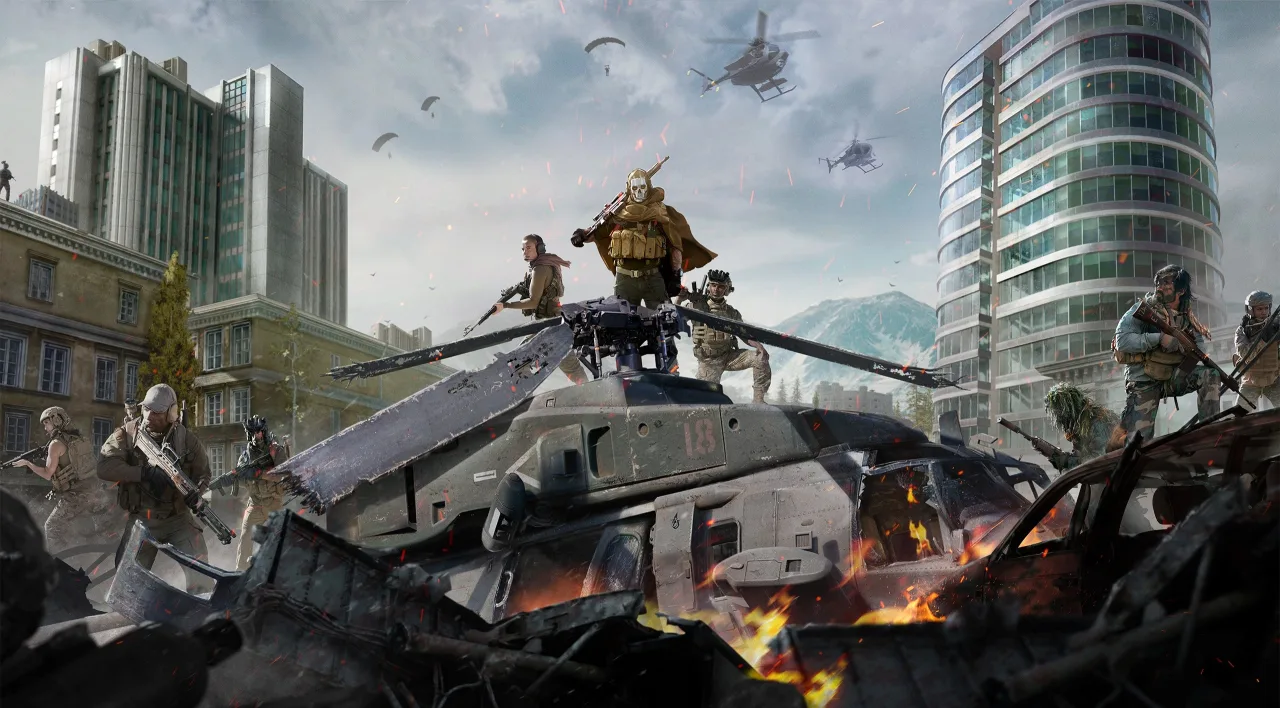 Cena do jogo Call of Duty: Warzone