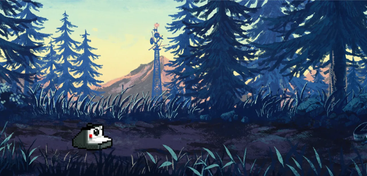 Cena do jogo Thimbleweed Park 2