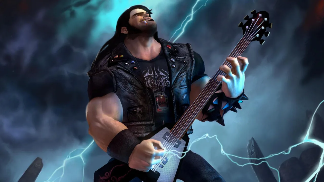 Cena do jogo Brutal Legend